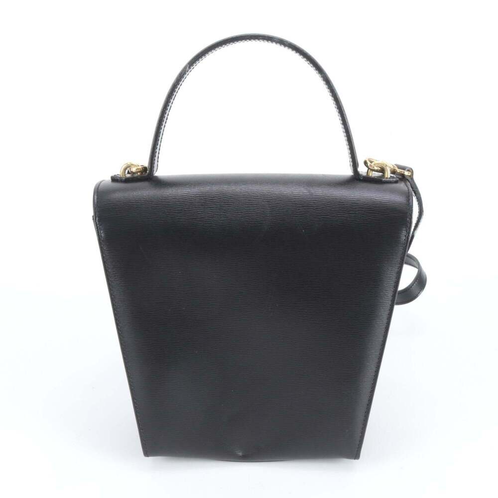 CHRISTIAN DIOR Vintage Black Leather Shoulder Bag - Picture 3 of 8